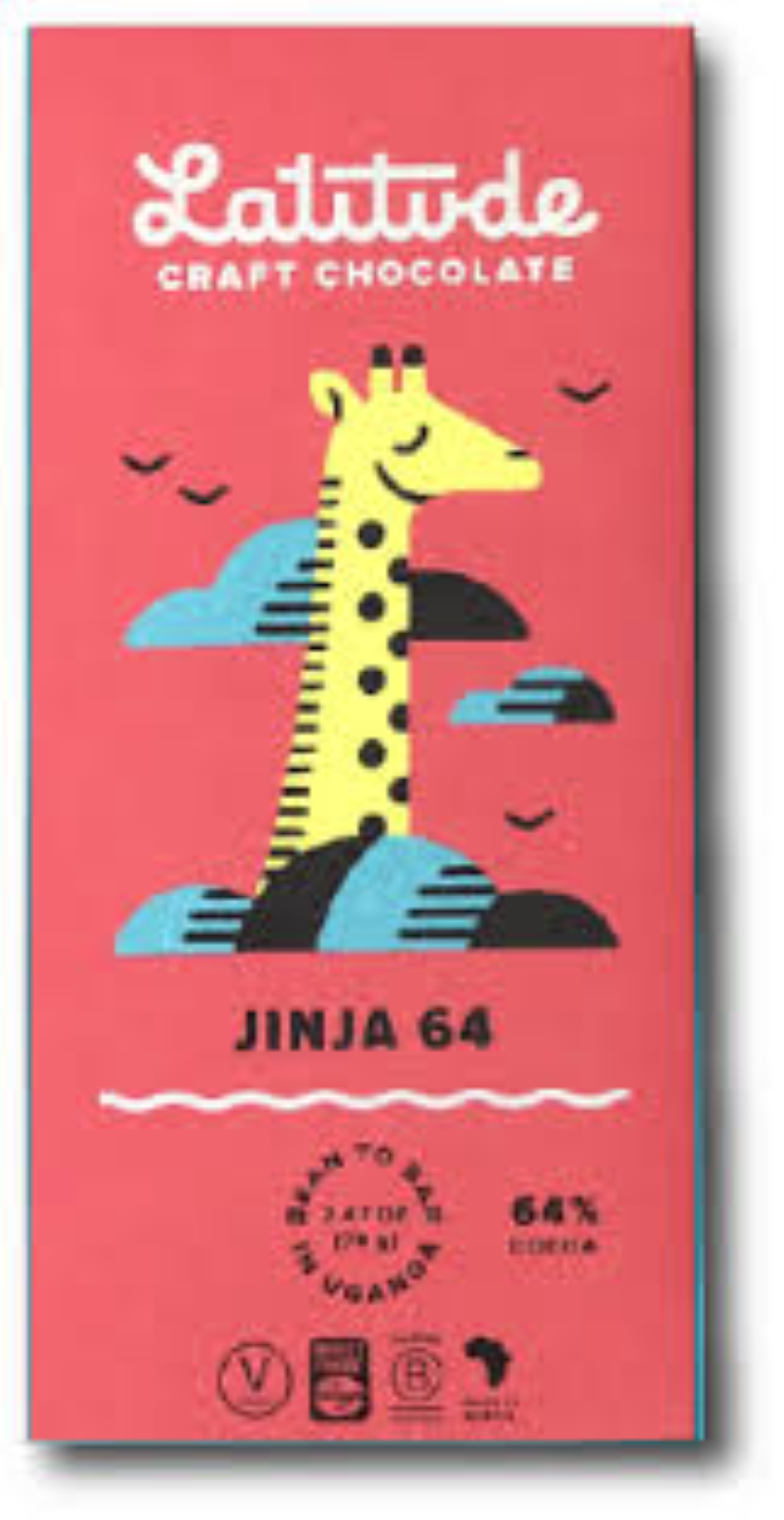 LATITUDE JINJA 64% CHOCOLATE BAR 70G